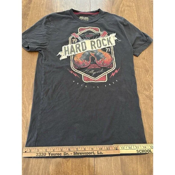 Hard Rock T-shirt Men’s S Charcoal Atlantic City Love All Serve All Rock Is Free - Picture 7 of 8